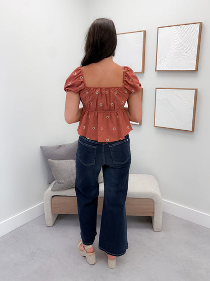 Sweetheart Blouse in Sienna
