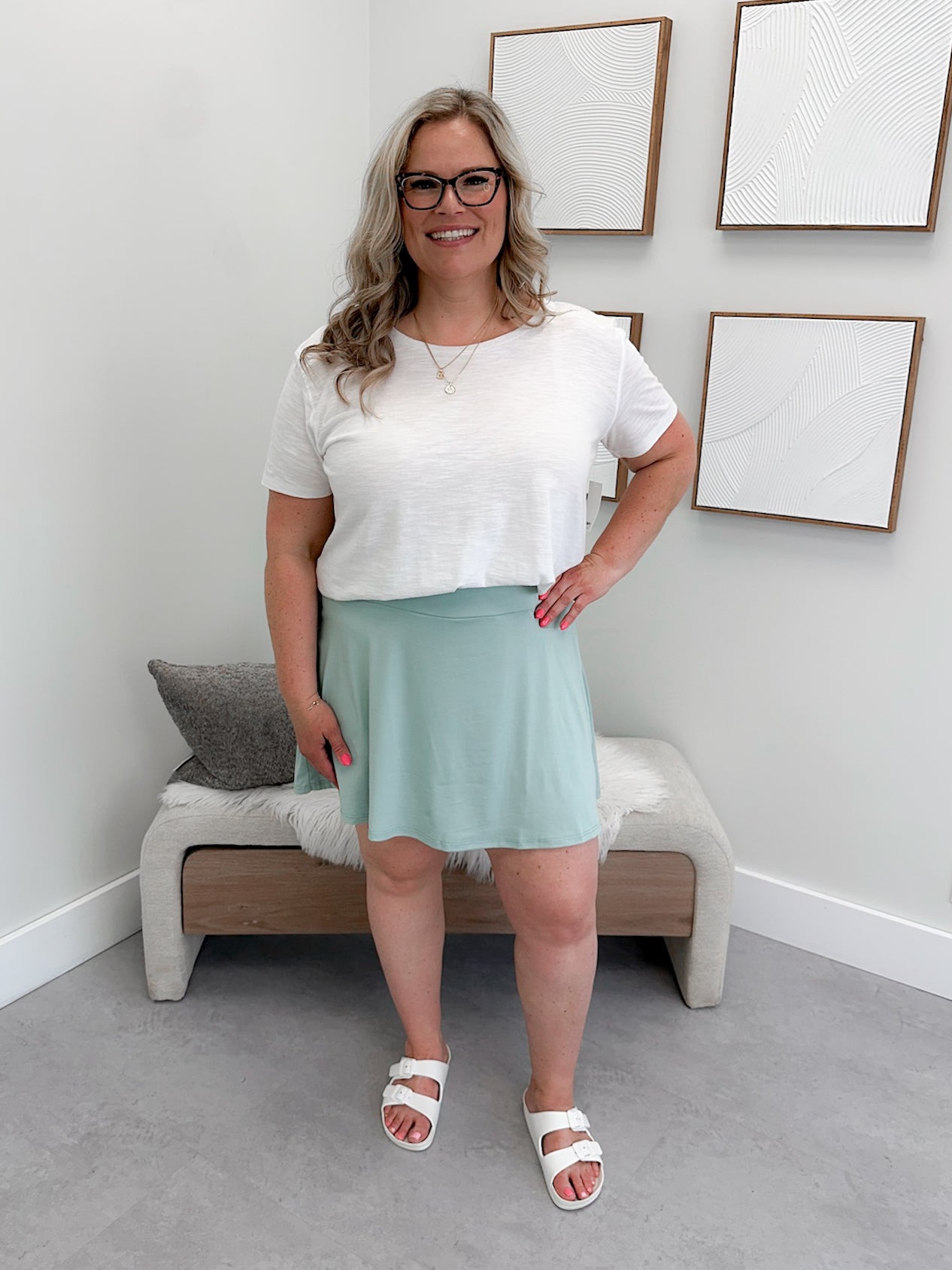 Everyday Active Skort in Sage Mist