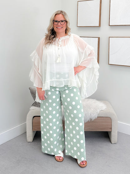 Tatum Blouse in Ivory