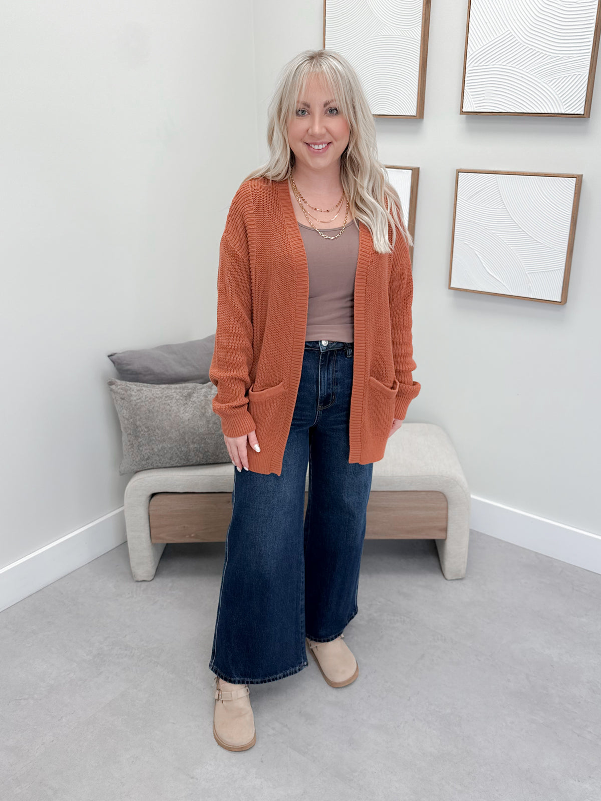 Mia Cardigan in Amber