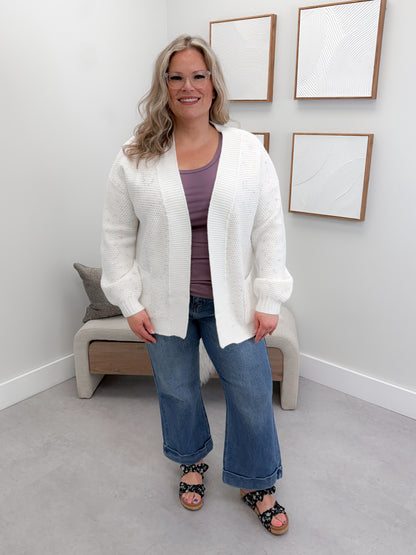 Abigail Cardigan in Cloud