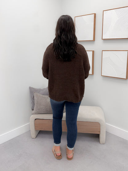 Asters Sweater in Coffee