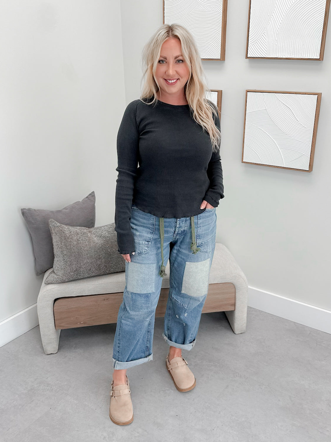 Moxie Pull On Barrel Jeans By Free People
