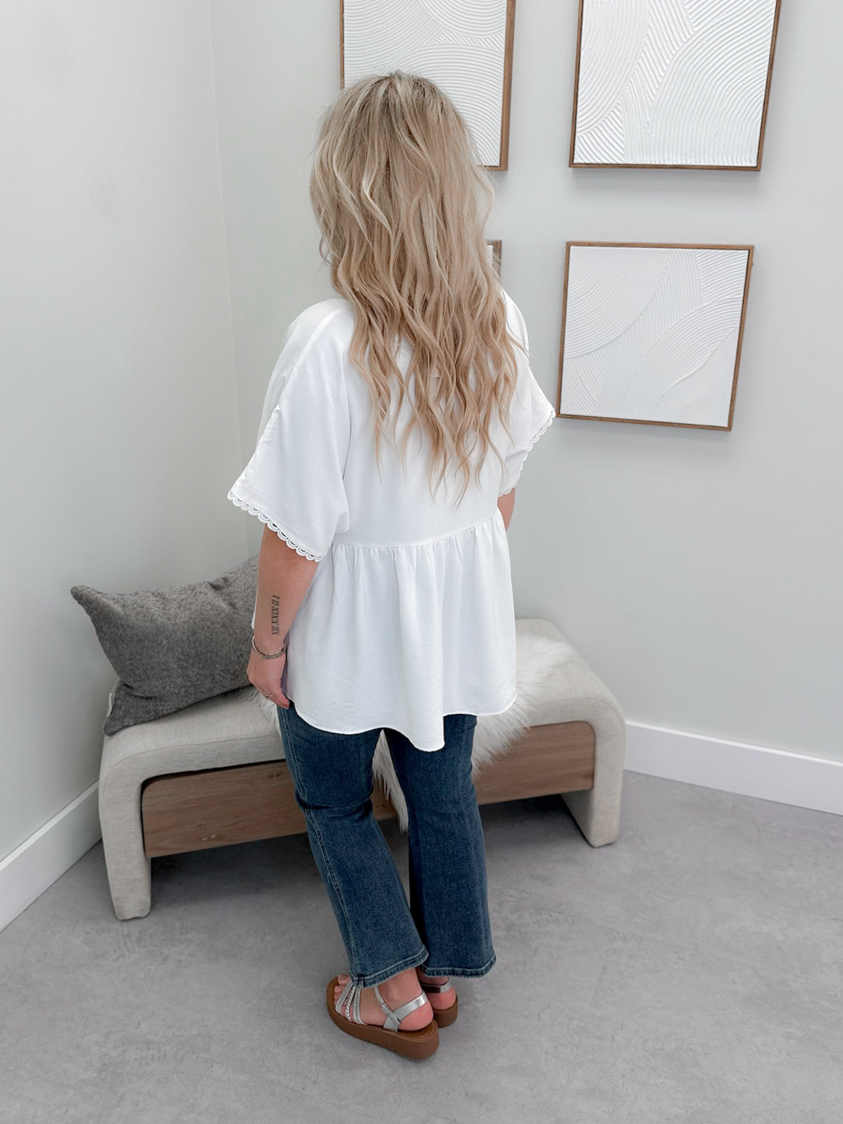 Zinnia Top in Coconut