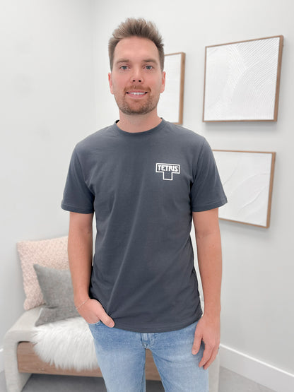 Tetris Mens Tee in Iron