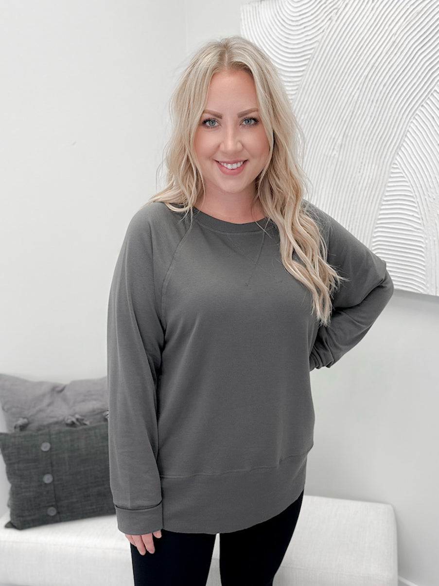 707 Long Sleeve in Iron by Twenty Nine The Label