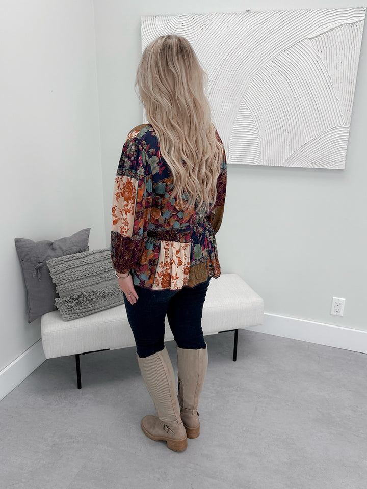 Cezanne Blouse in Plum