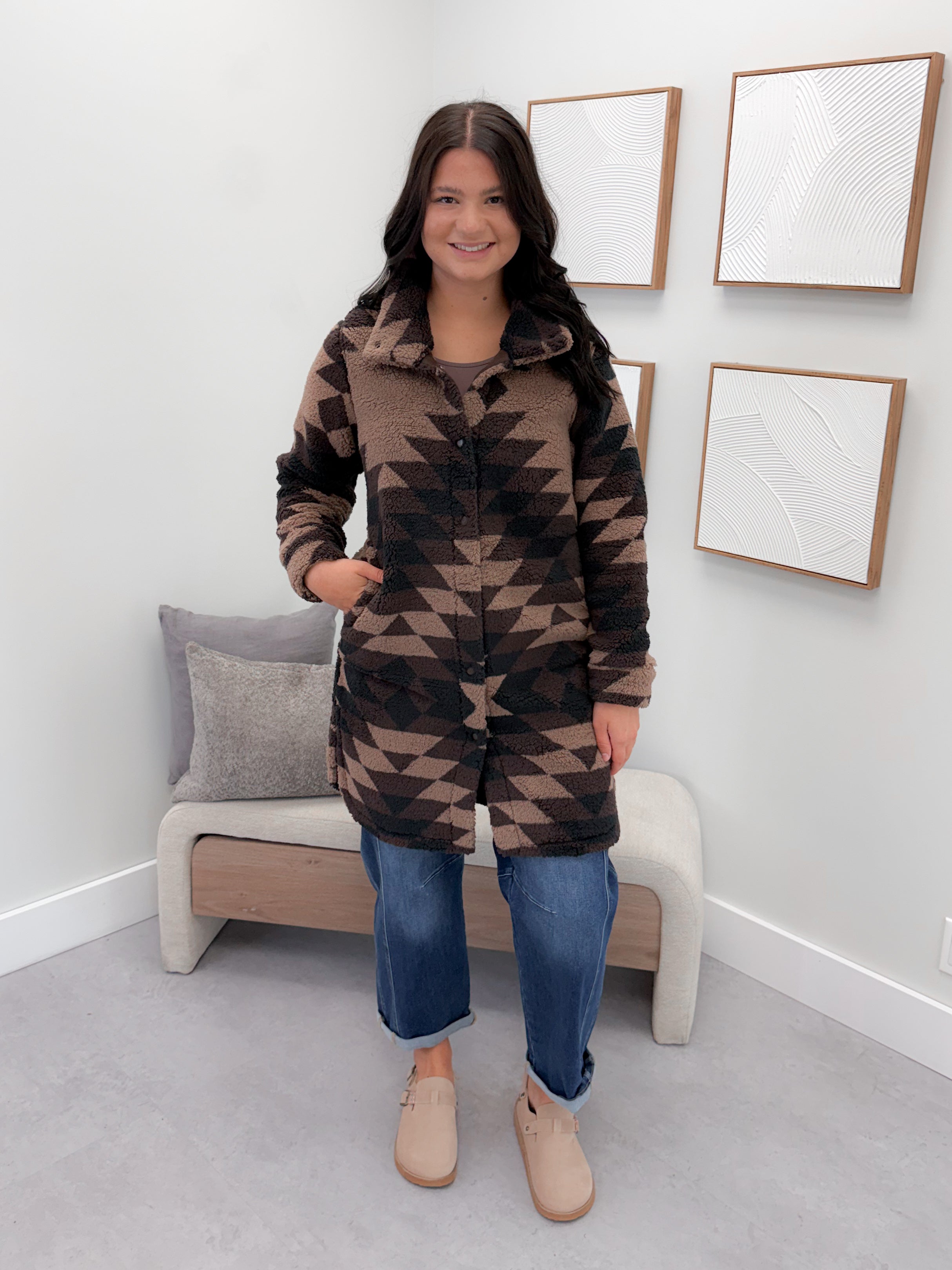 Sonoma Fleece Jacket in Coffee Bean