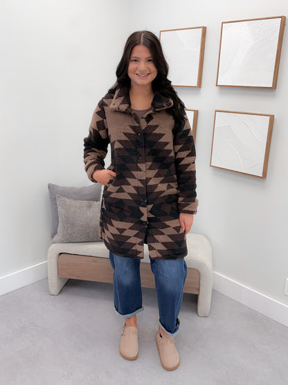 Sonoma Fleece Jacket in Coffee Bean