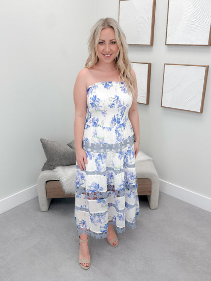 Amara Dress in Blue Iris