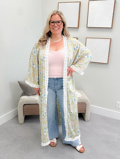 Maya Kimono in Lime