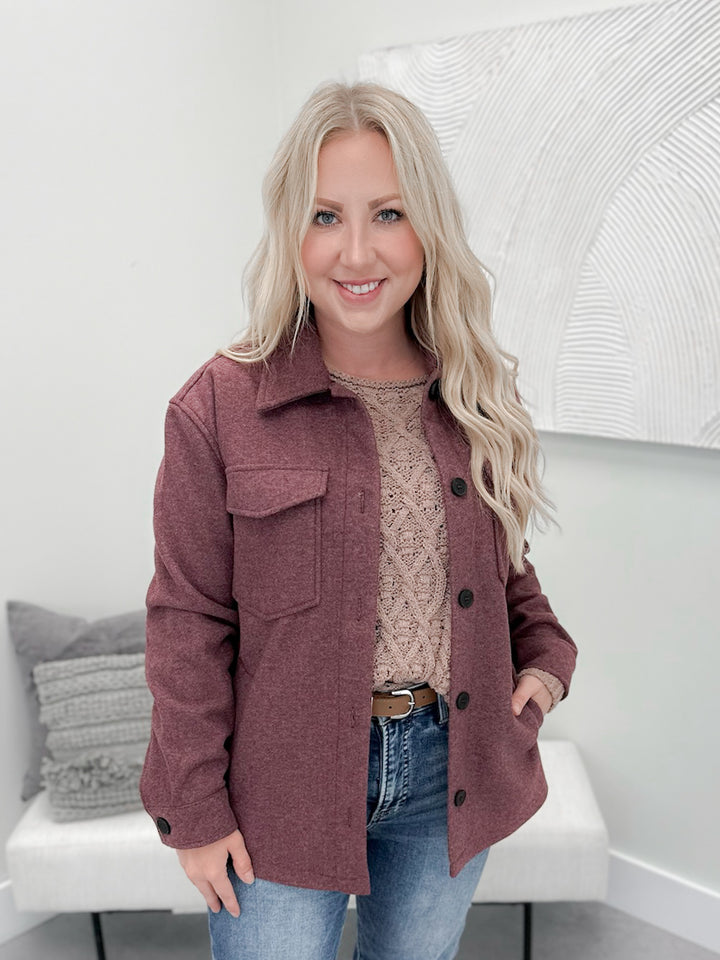 Autumn Shacket in Wine