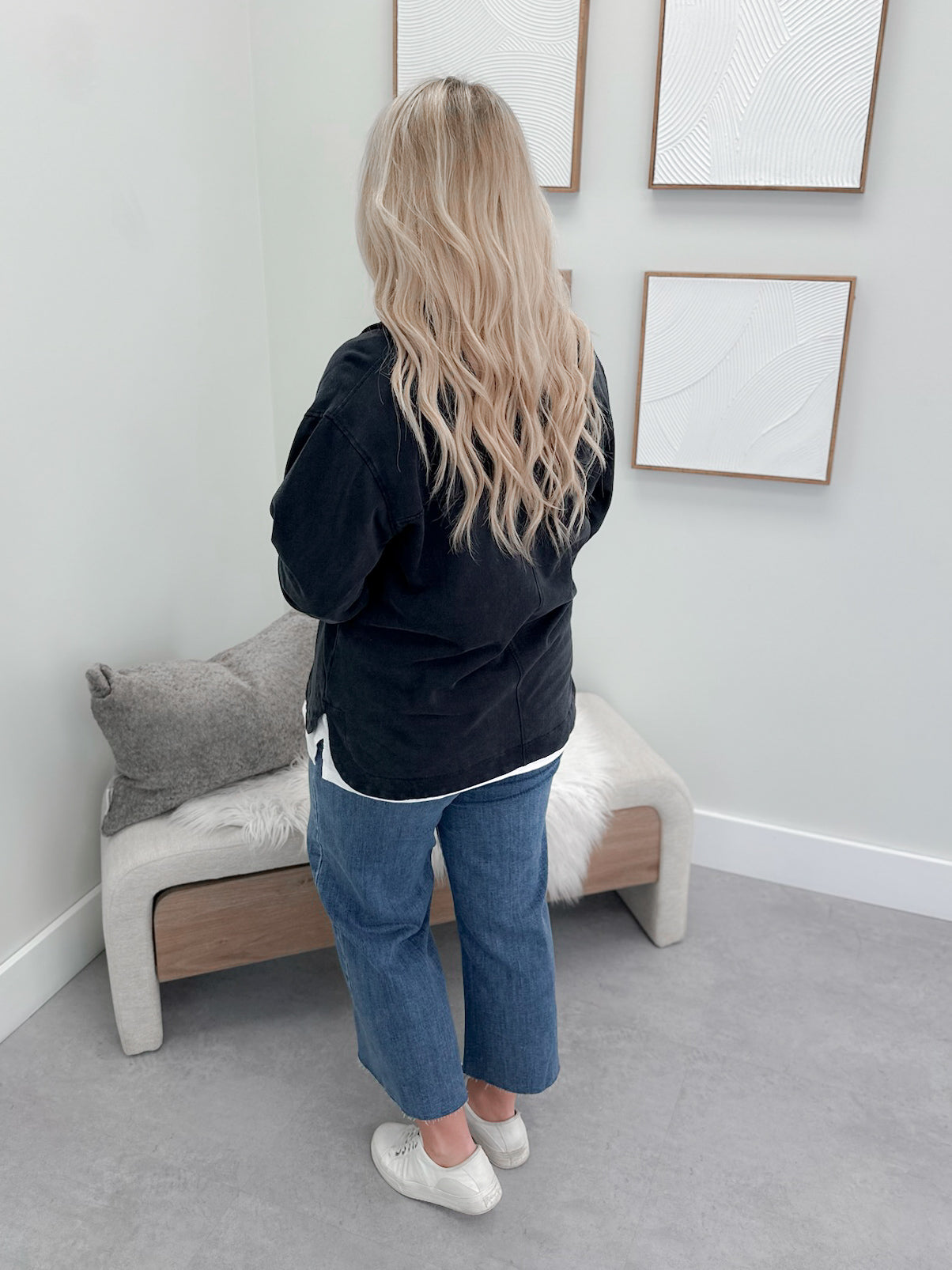 Renata Pullover in Navy