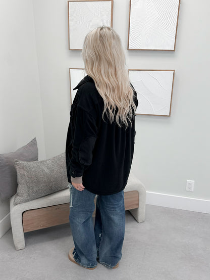 Vesta Shacket in Black