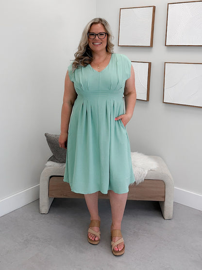 Swish Dress in Sage