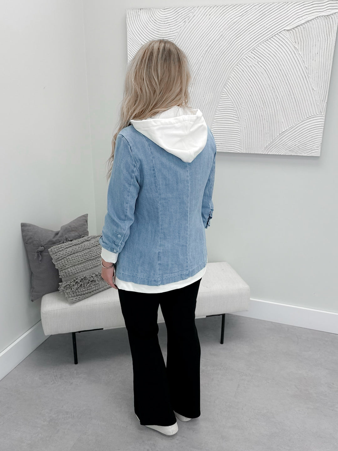 Nadia Denim Blazer Jacket by Risen