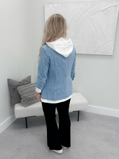 Nadia Denim Blazer Jacket - Small