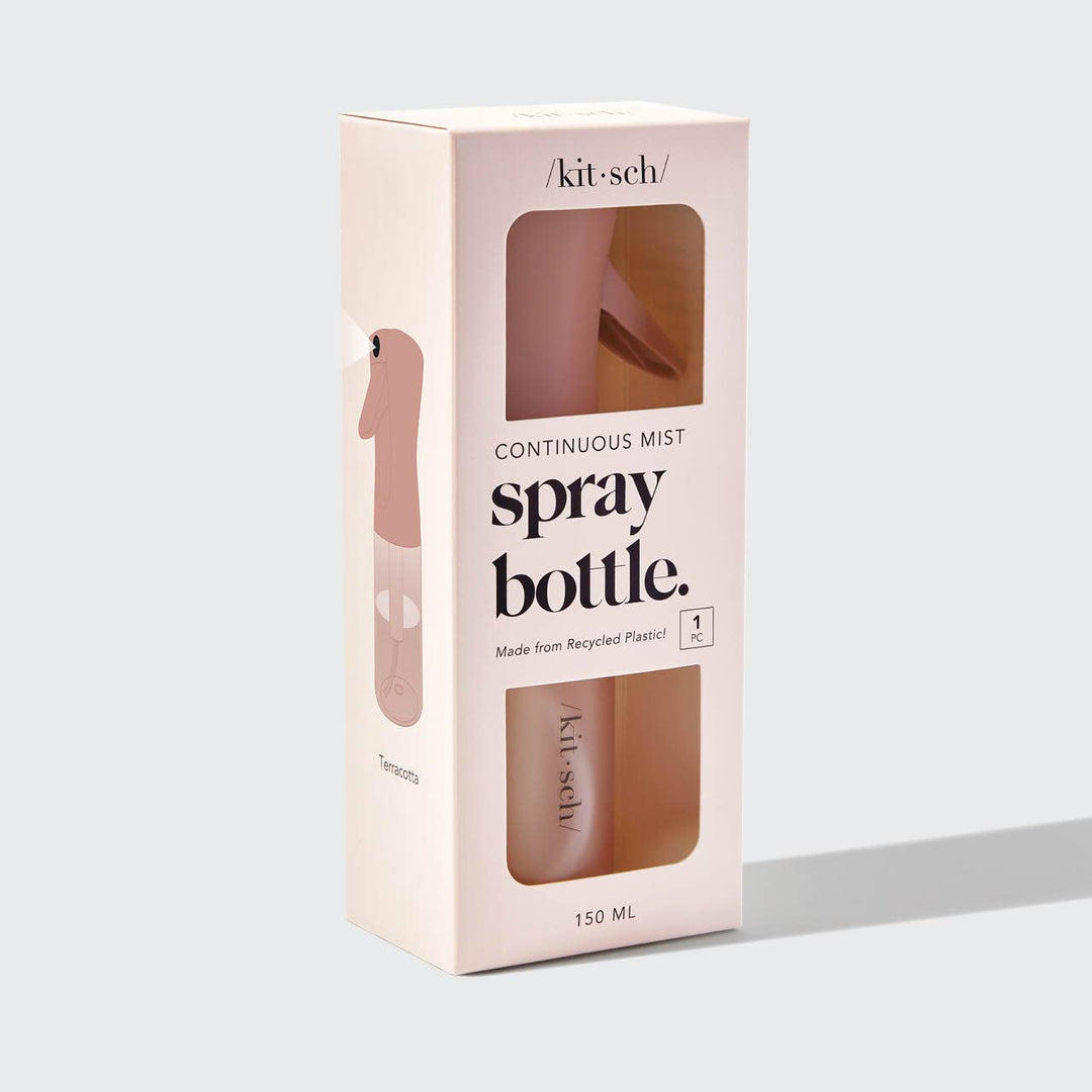 Recycled Plastic Continuous Spray Bottle in Terracotta by Kitsch