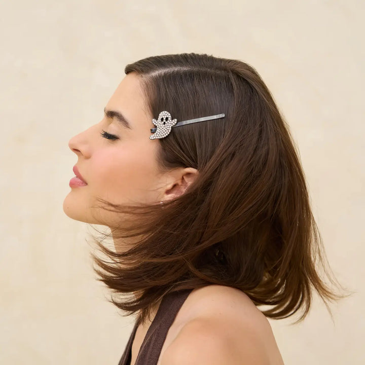 Ghost Extra Long Metal Rhinestone Bobby Pins