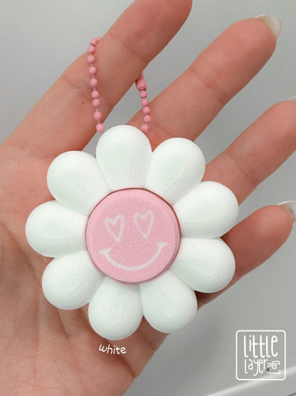 Flower Clicker Keychain