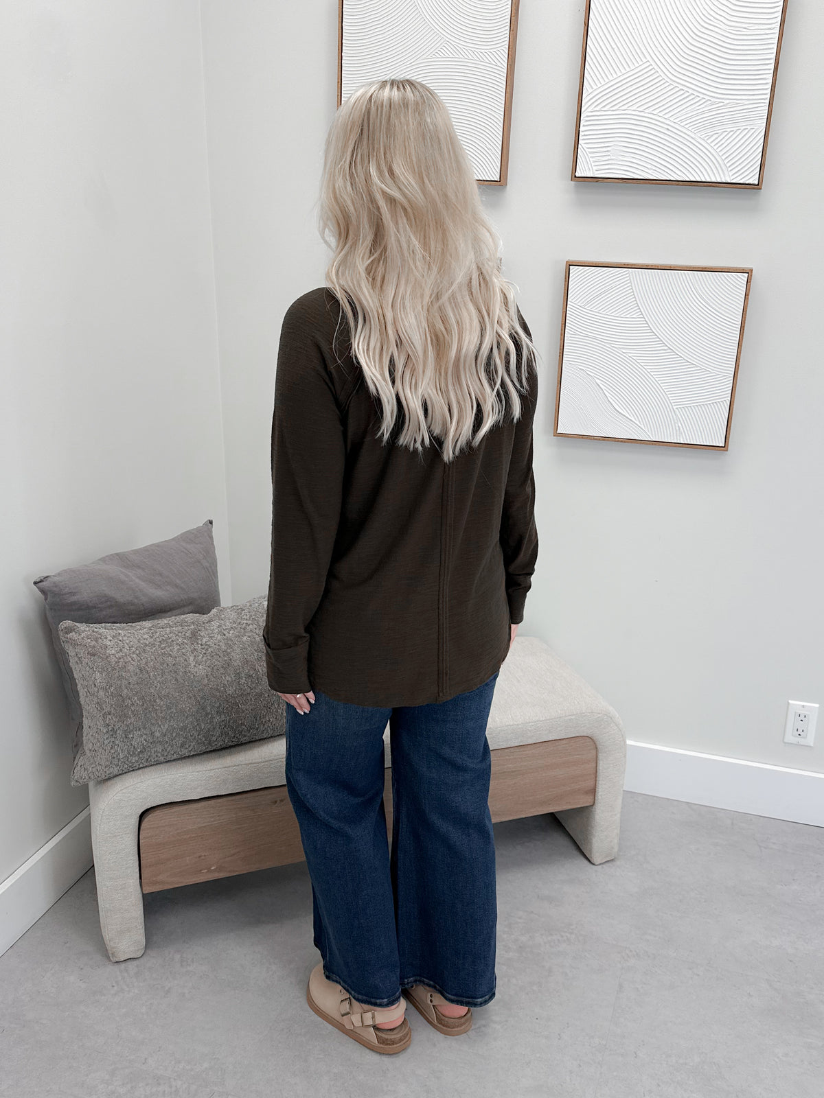 Amalia Long Sleeve in Brown