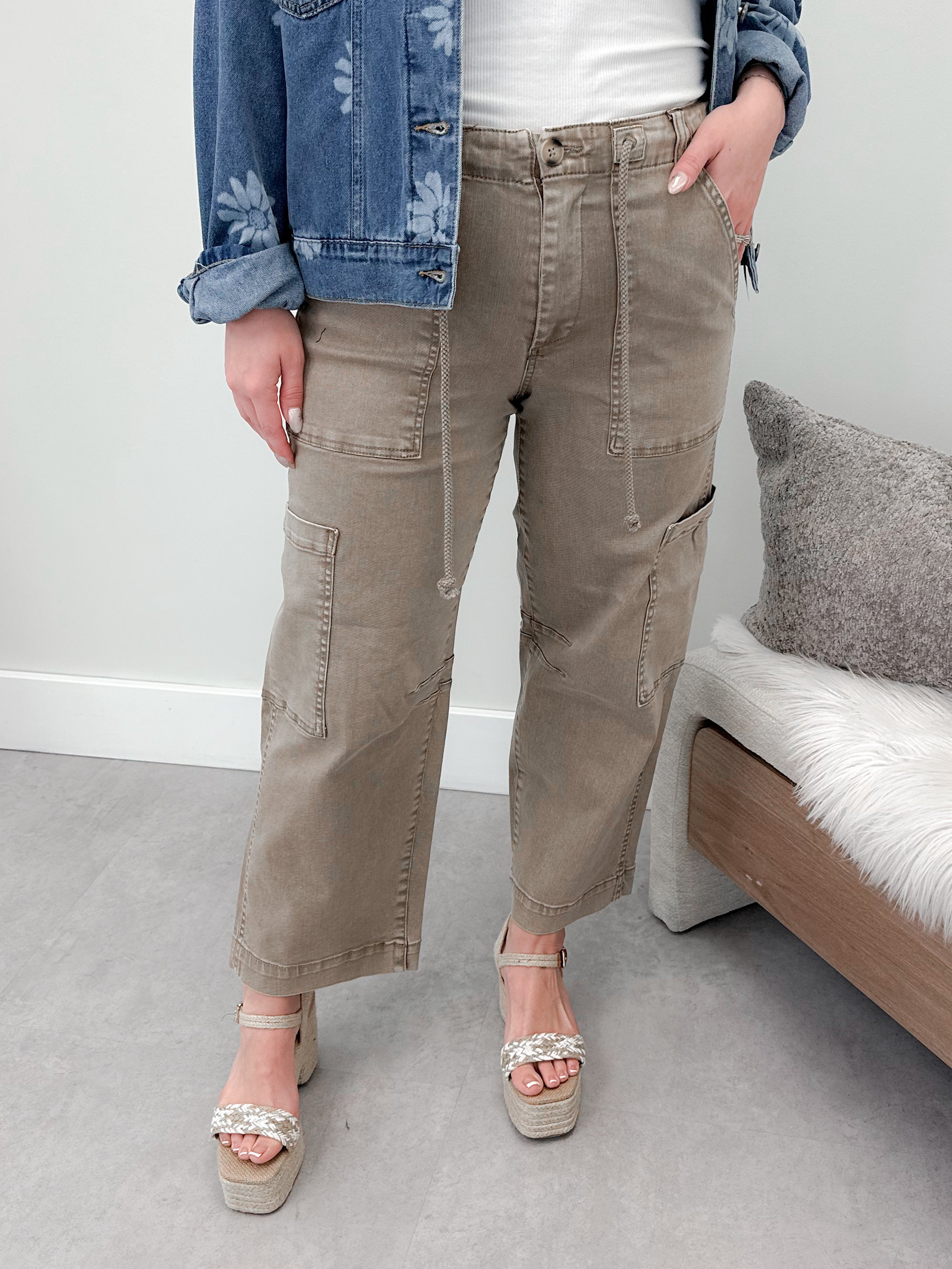 Calista Utility Pant in Sand