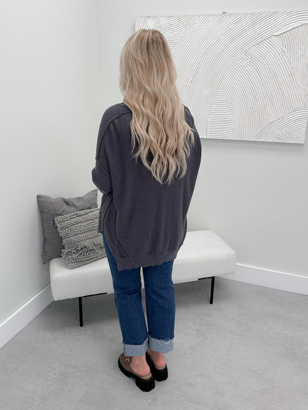 Merna Cardigan in Slate