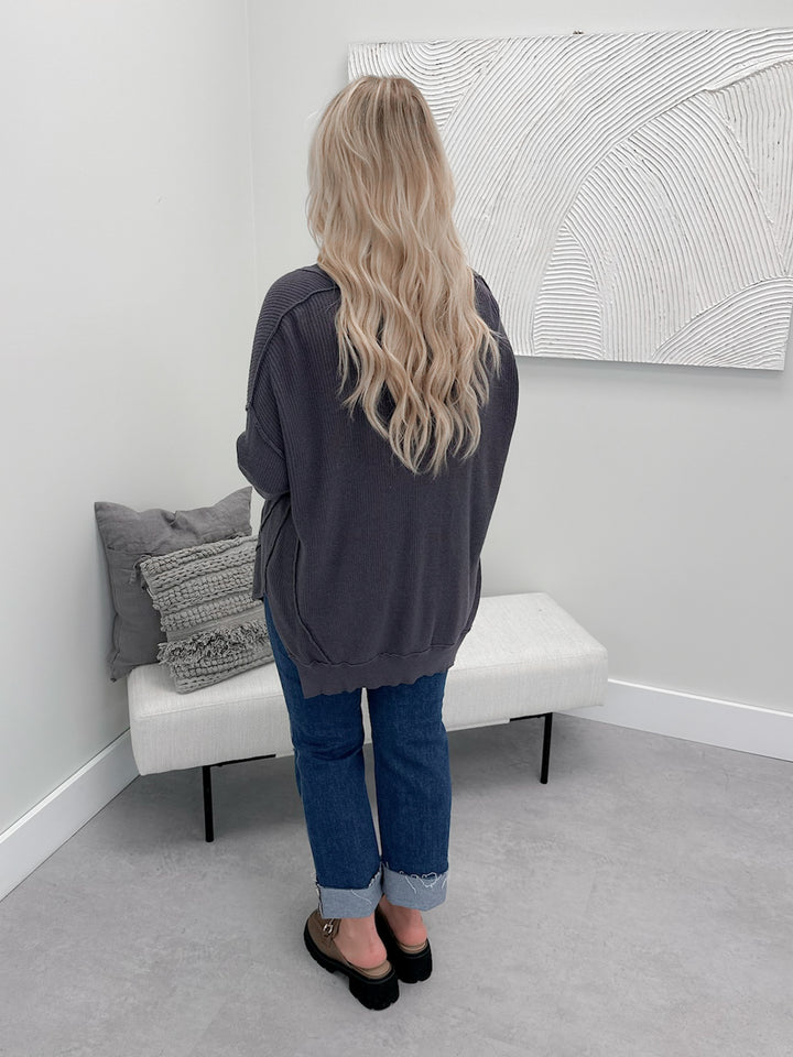Merna Cardigan in Slate
