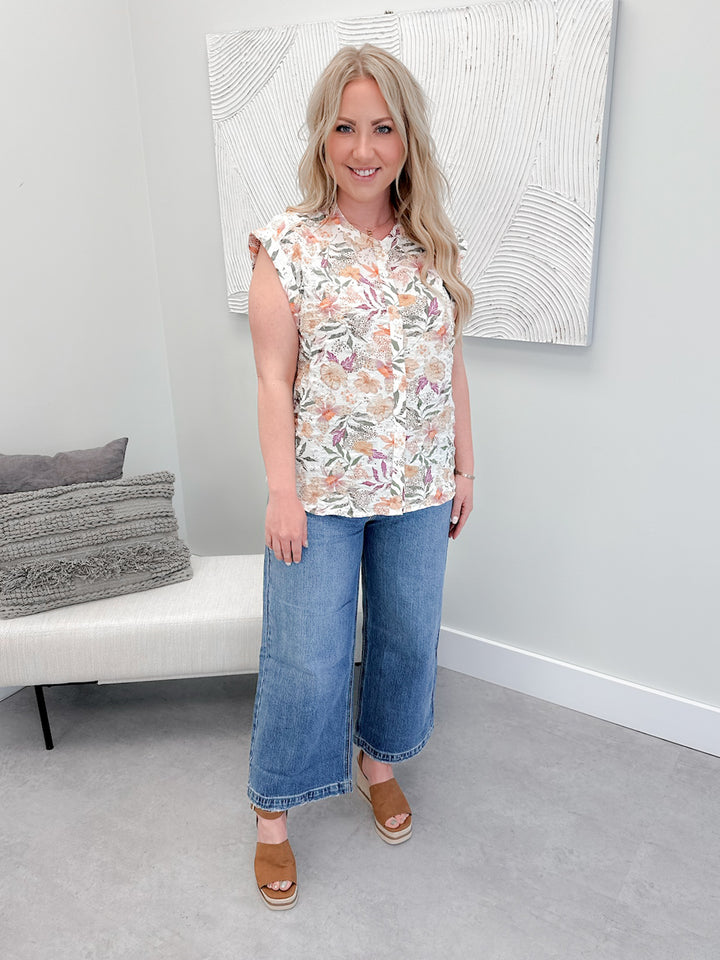Whitfield Top in Lilac Cream by Lovestitch
