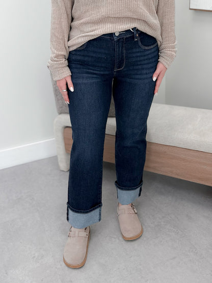Myla Tummy Control Dark Wash Jeans by Risen