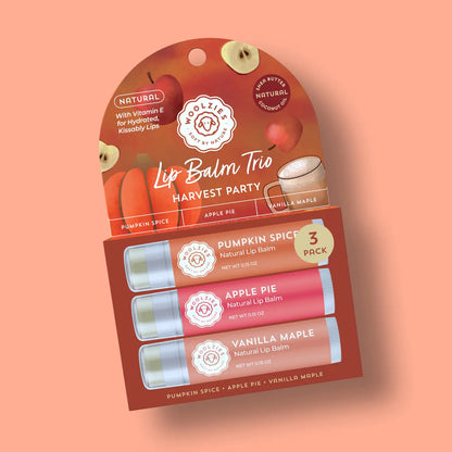 Harvest Party Natural Lip Balm Trio