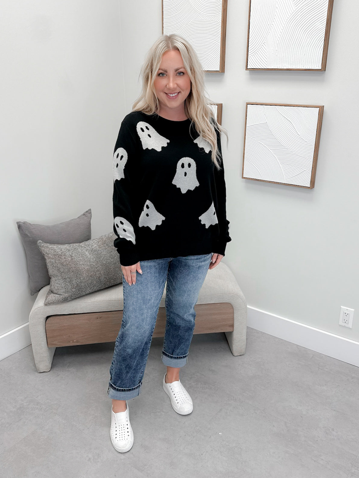 Boo-tiful Babe Sweater by Ampersand Ave