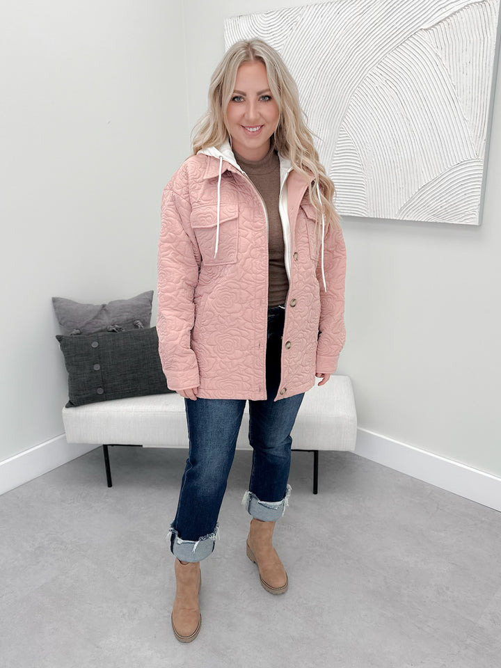 Bette Layered Jacket in Winter Rose
