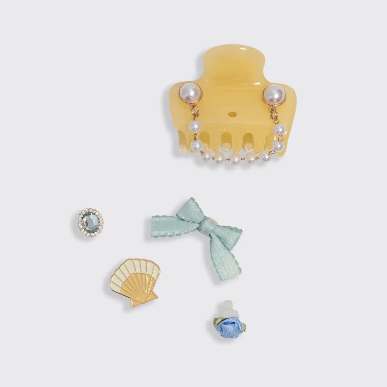 Kitschpop™ Cloud Clip Set Coastal Cottage in Butter Yellow by Kitsch