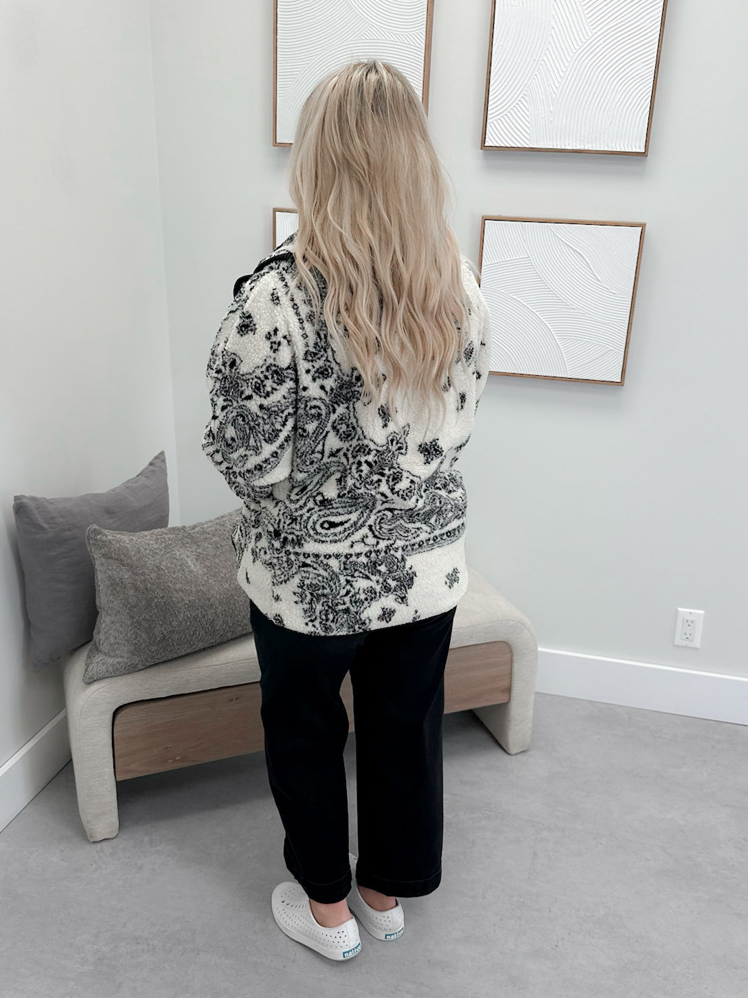 Bedford Fleece Jacket in Cream