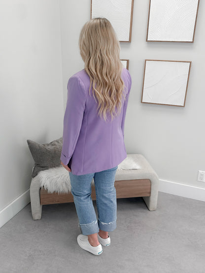 Yours Truly Blazer in Lavender