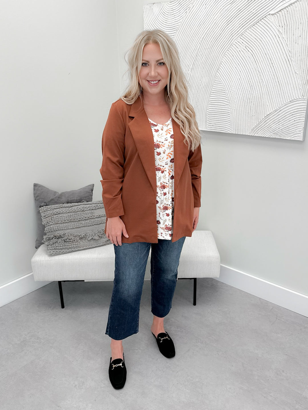 Bronwen Blazer in Caramel