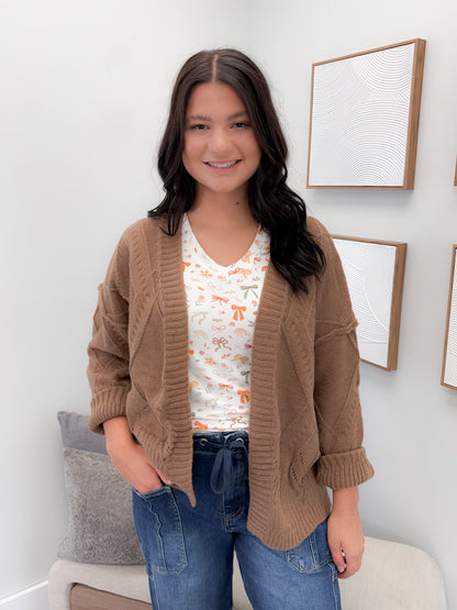 Willow Cardigan in Mocha