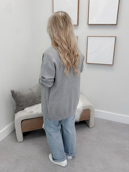 Jolt Cardigan in Grey