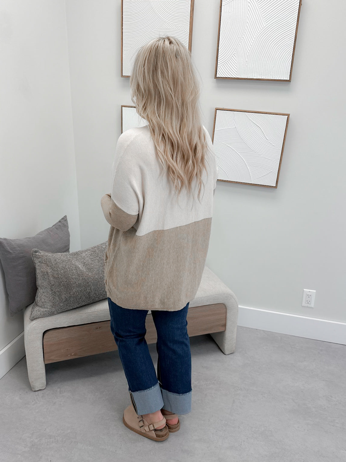 229 Pocket Sweater in Oat Mix by Twenty Nine The Label
