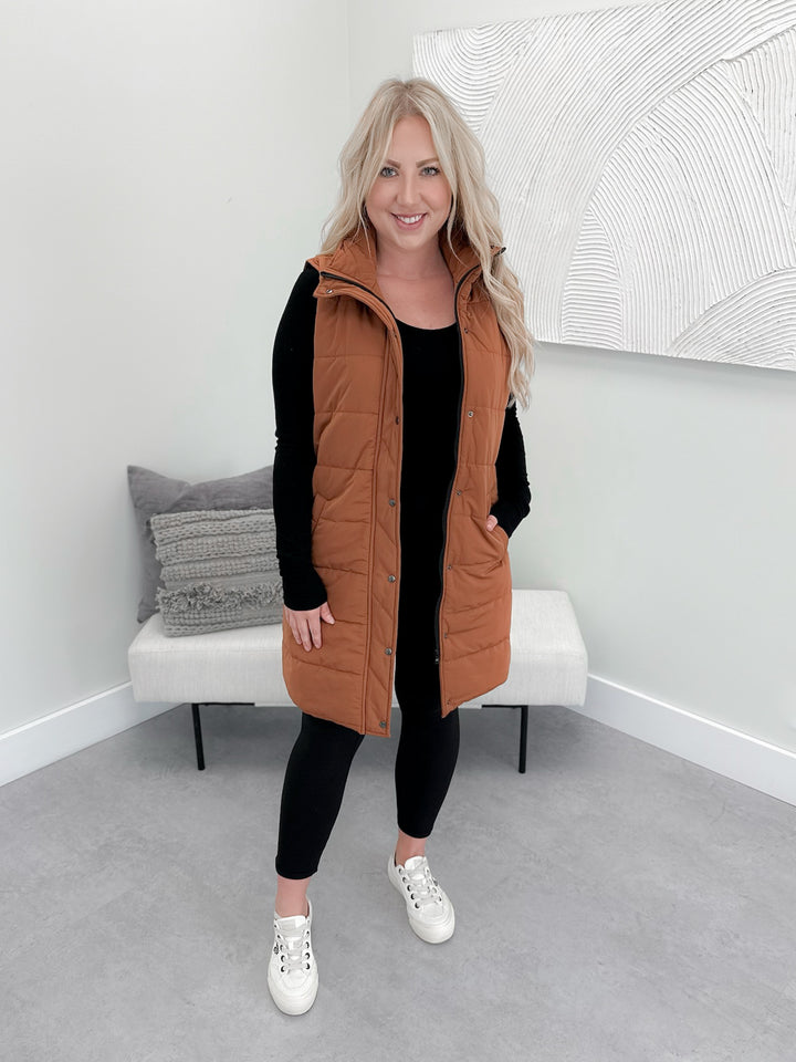 Harlow Vest in Cinnamon