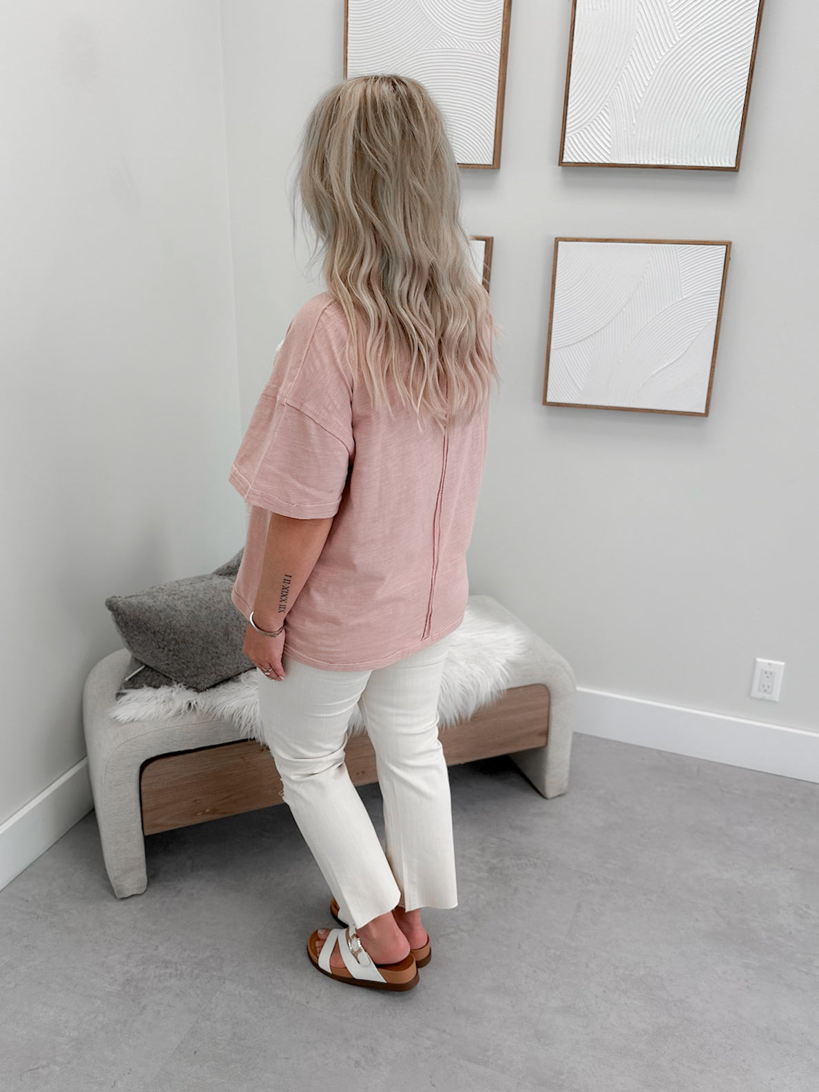 Avril Tee in Dusty Rose