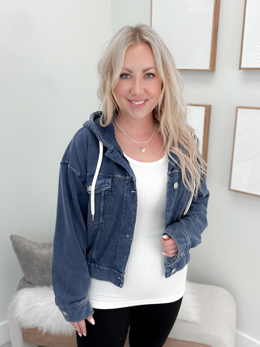 Tinsley Shacket in Denim Blue