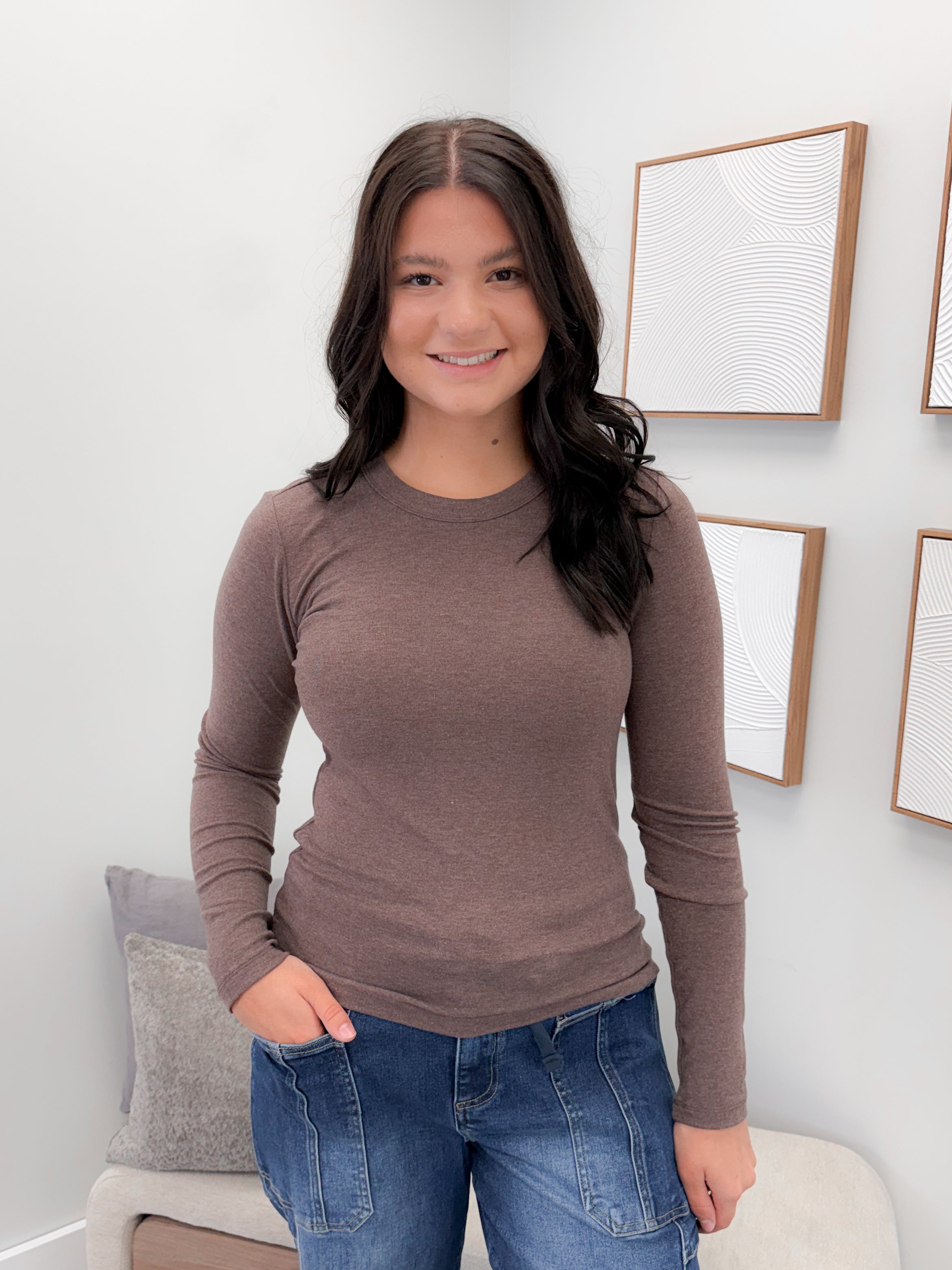 Vanessa Long Sleeve in Walnut