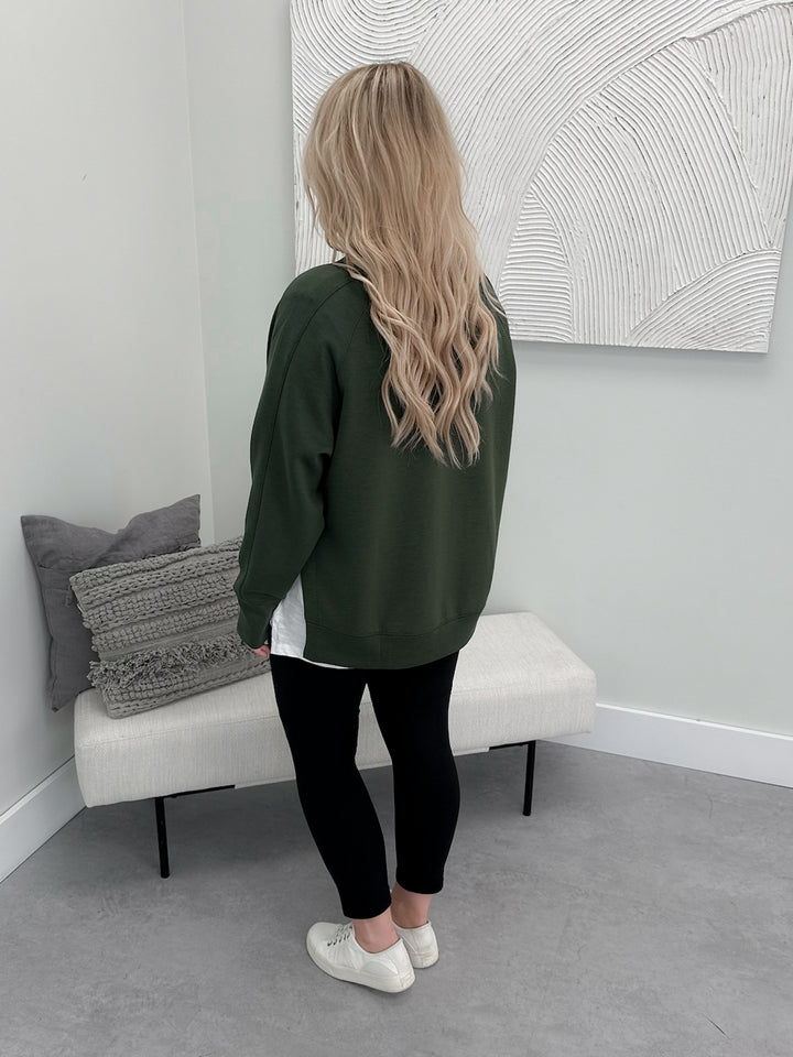 Willow Pullover in Olive