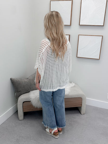 Whisper Sweater in Off White