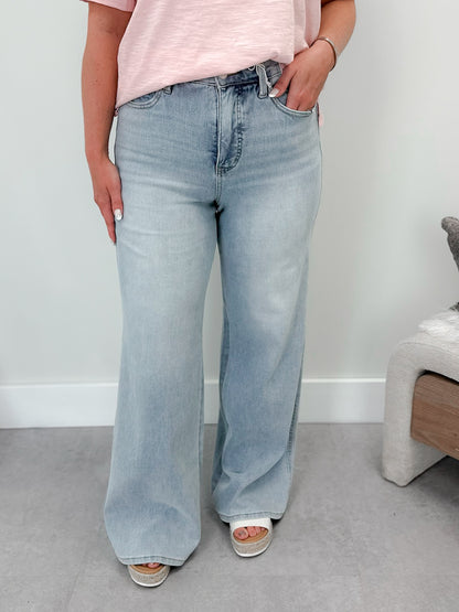 Miriam Wide Leg REGULAR Tummy Contol Jeans by Judy Blue