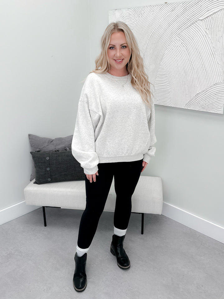 Maren Pullover in Grey