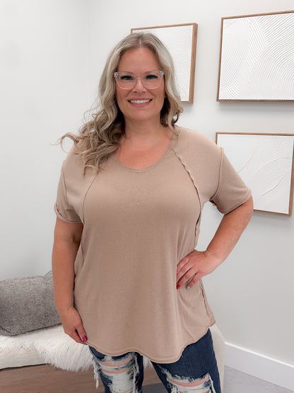 Bristol Tee in Taupe