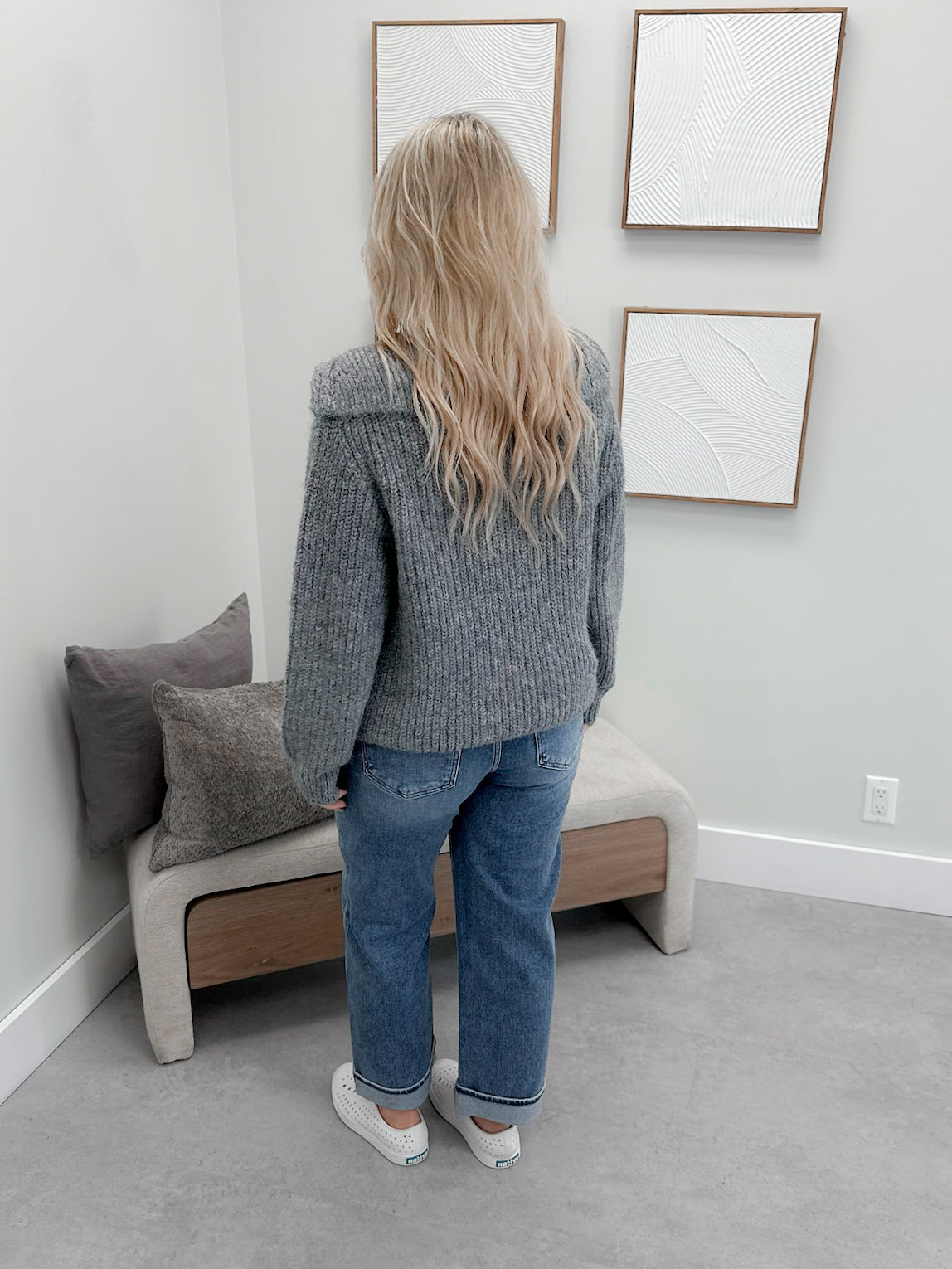 Asha Coatigan in Grey